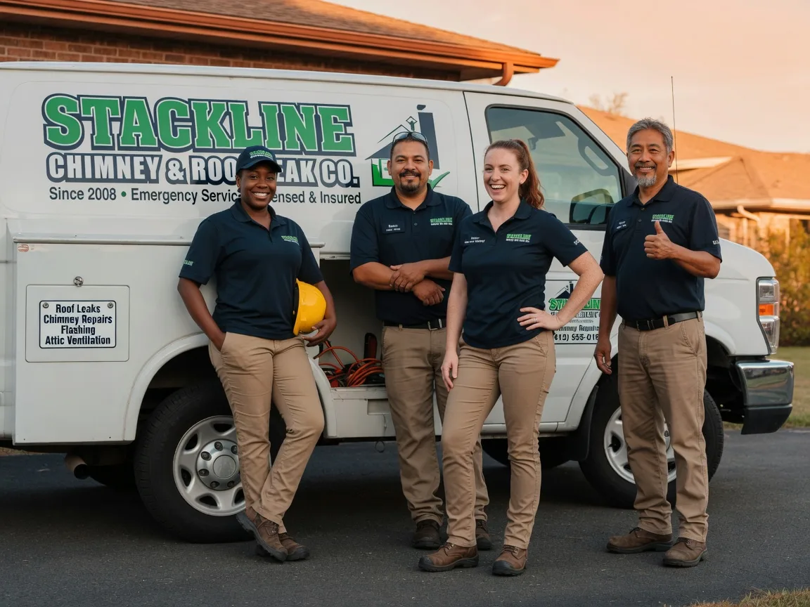 Chimney flashing repair company in Leflore, OK